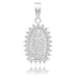 Dije Virgencita Guadalupe Mate Zirconias Regalo Plata 925