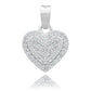 Dije Corazón Zirconia Mujer Amor Mamá Regalo Plata 925 1.7cm