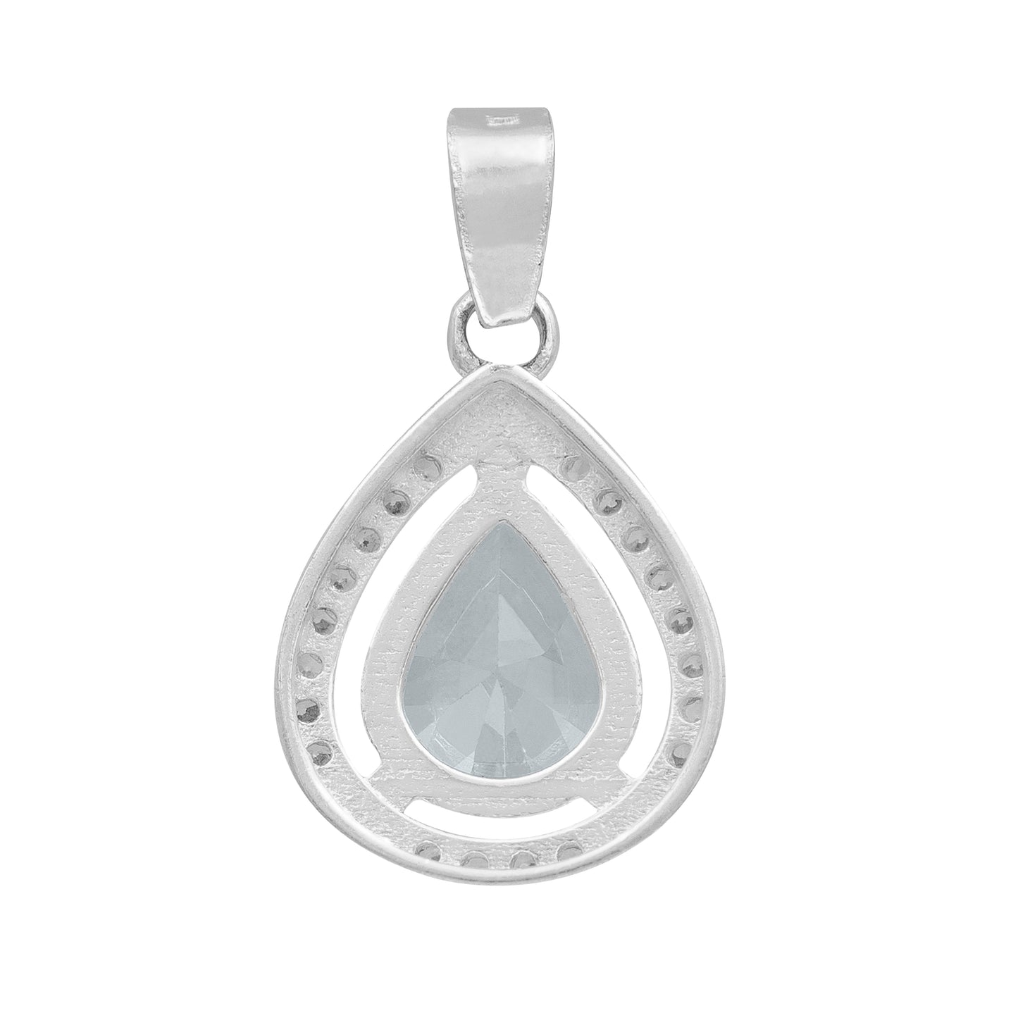 Dije Gota Zirconias Amor Mujer Regalo Joyería Moda Plata 925