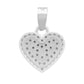 Dije Corazón Zirconia Mujer Amor Mamá Regalo Plata 925 1.7cm