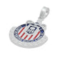 Dije Esmaltado Chivas Club Guadalajara Plata 925 3.4cm