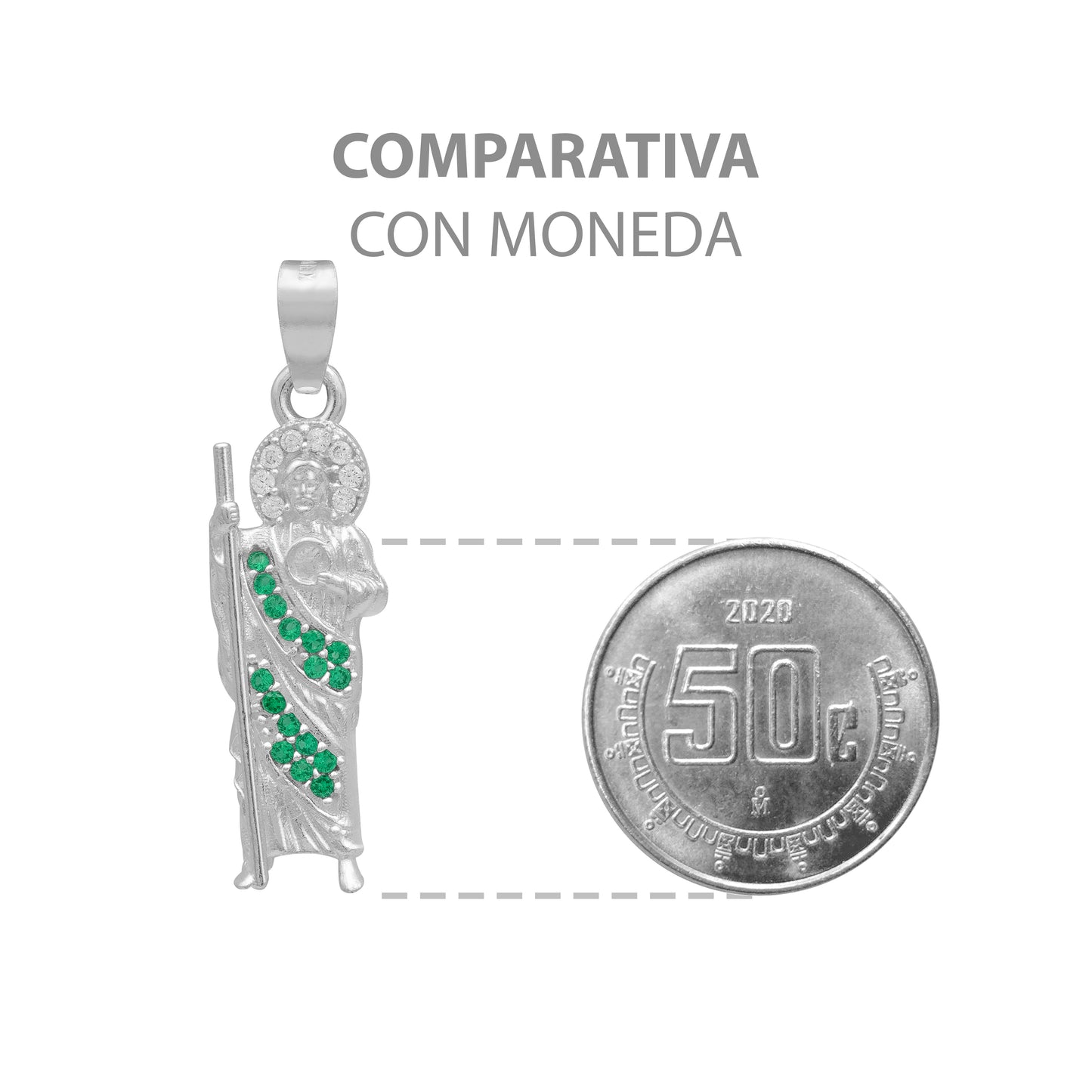 Dije San Judas Chico Hombre Mujer Regalo Plata 925 3 Cm