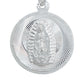 Dije Medalla Diamantada Virgen Guadalupe Plata 925 2.8 Cm