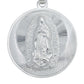 Medalla Con Doble Vista San Judas Virgen Guadalupe Plata 925