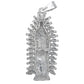 Dije Mediano Virgen De Guadalupe Zirconia Baguette Plata 925