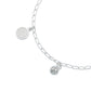 Pulsera San Benito Medalla Doble Vista Cascabel Plata 925