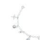 Pulsera Ajustable Nudo De Bruja Amuleto Cascabeles Plata 925