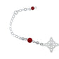 Pulsera Ajustable Nudo De Bruja Laser Bolitas Plata 925