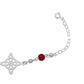 Pulsera Ajustable Nudo De Bruja Laser Bolitas Plata 925