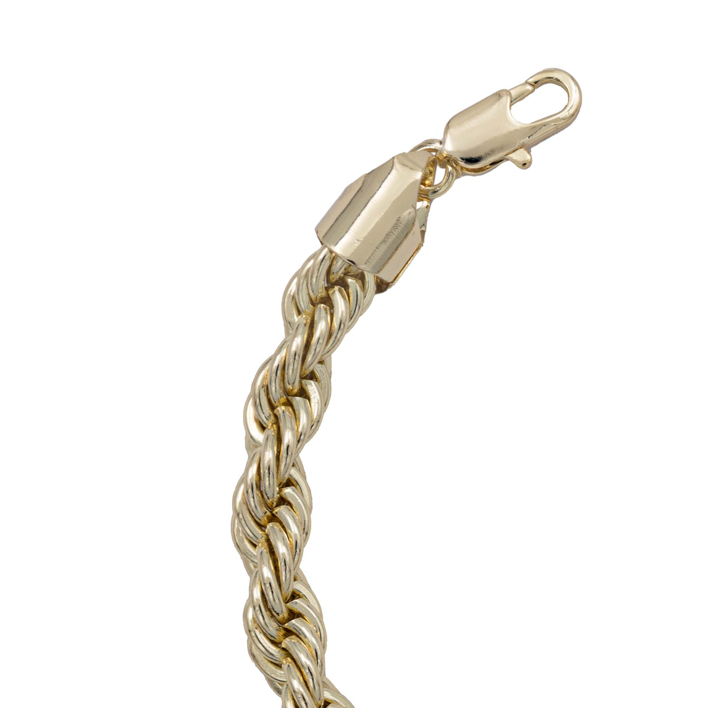 Pulsera Torsal Hombre Chapa De Oro 14k Calidad Premium 7 Mm