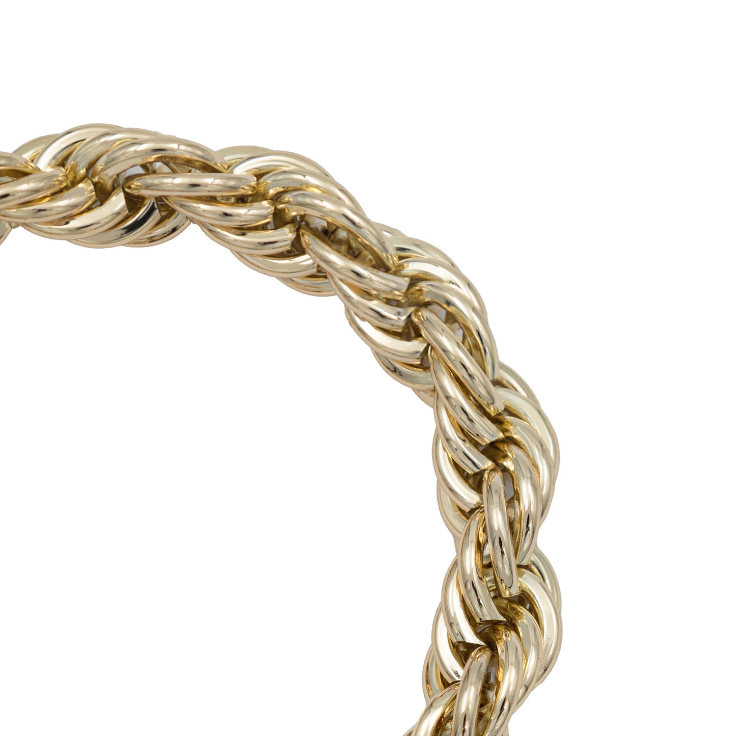 Pulsera Torsal Hombre Chapa De Oro 14k Calidad Premium 10 Mm