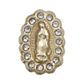 Broqueles Virgen Guadalupe Grande Zirconia 1.2 Cm Oro 10k