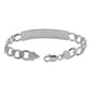 Pulsera Esclava Cubana Barbada Gruesa Hombre Plata 925 7 Mm