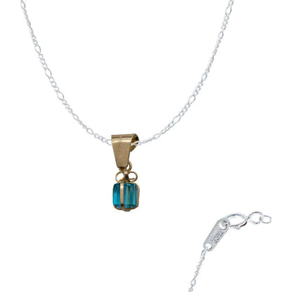 Dije Mini Regalo Zirconia Mujer Amor + Cadena Oro 10k