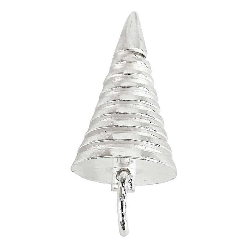 Dije Hombre Flecha Geometrico Triangulo Vista 3d Plata 925