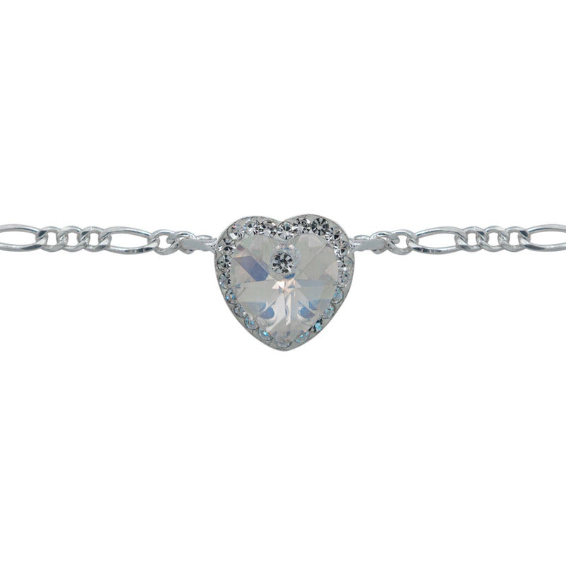 Pulsera Dije Corazon Del Mar Titanic Amor Amistad Plata 925