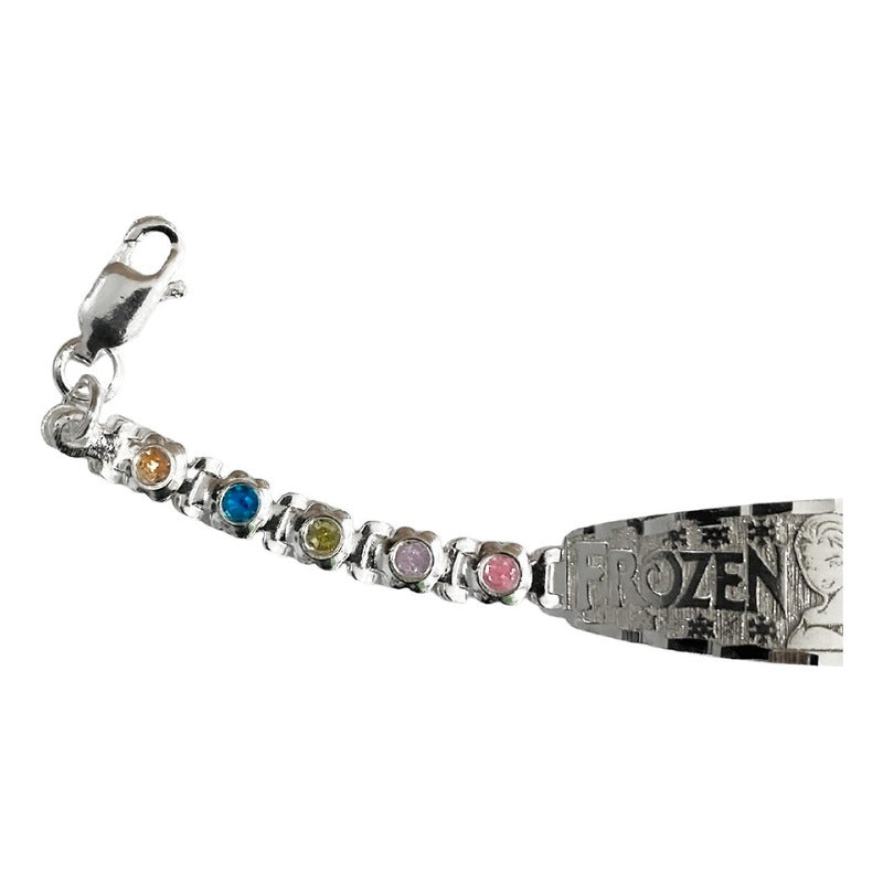 Pulsera Ajustable Para Niño Niña Zirconias Regalo Plata 925