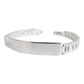 Pulsera Rolo Hombre Esclava Placa Plata Solida Ley 925 8mm