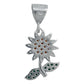 Dije Flor Primavera Zirconia Mujer Amor Regalo Plata 925