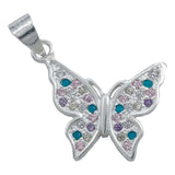 Dije Mariposa Zirconias Primavera Regalo Amor Plata 925