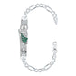 Esclava Pulsera San Judas Zirconia Figaro 3x1 Plata 925 5 Mm