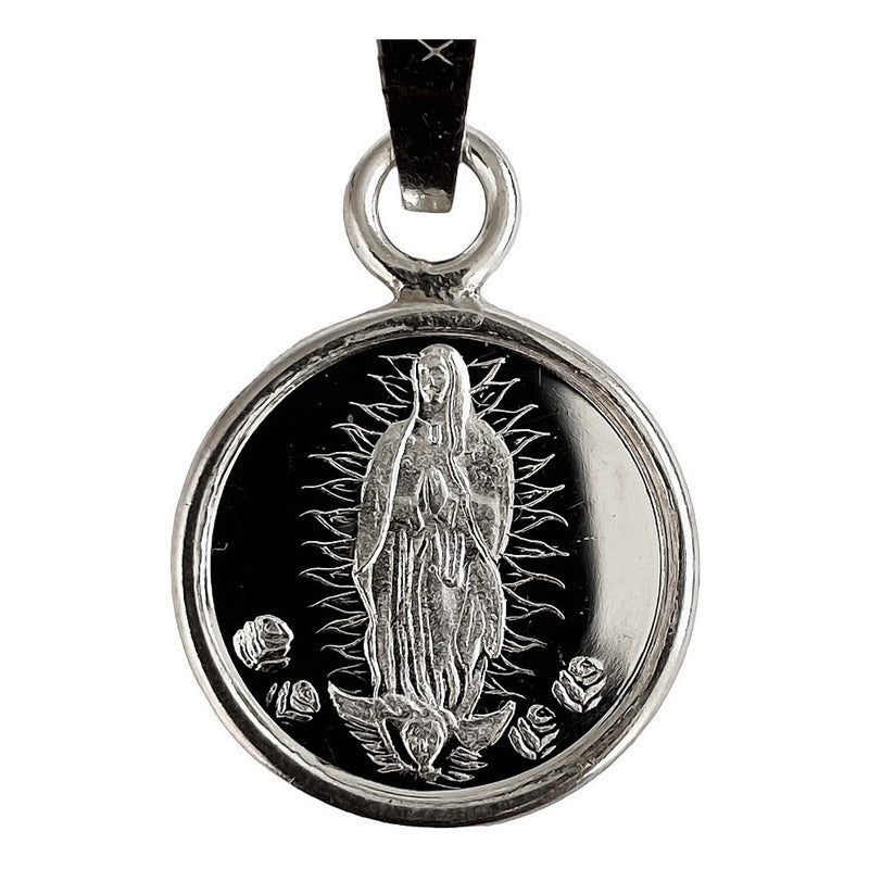 Dije Medalla Virgen De Guadalupe Regalo Plata Pura Ley 999