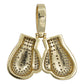 Dije Hombre Guantes Chicos Hiphop + Cadena Chapa Oro 14k