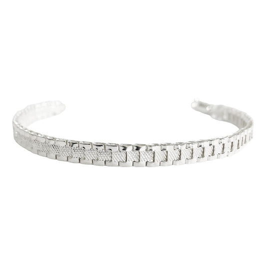 Pulsera Rolex Esclava Hombre Mujer Plata Solida Ley 925 5mm