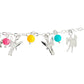 Pulsera Ajustable 7 Arcangeles Cuarzo San Miguel Plata S925