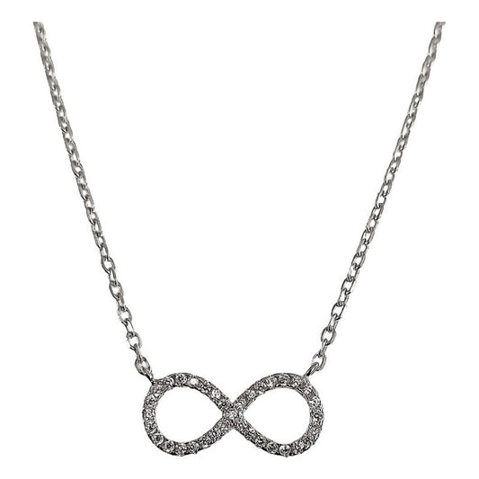 Collar Infinito Promesa Regalo Amor Plata Tailandesa Ley 925