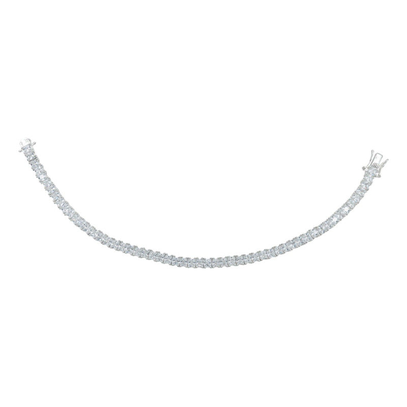 Pulsera De Tenis Zirconias Regalo Mujer Plata 925 4 Mm