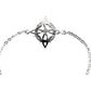 Pulsera Nudo De Bruja Fases Lunares Zirconias Plata Ley 925