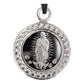 Dije Medalla Virgen De Guadalupe Zirconia Plata Pura Ley.999