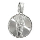 Dije Medalla Diamantada San Judas Tadeo Plata Pura Ley S925