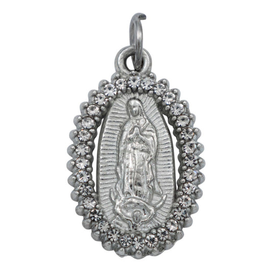 3 Collares Virgencita Guadalupe Piedras Cadena Hombre Mujer