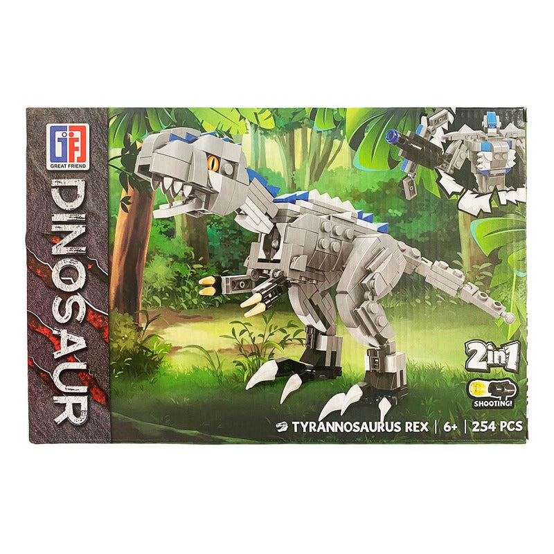 Juguete De +250 Bloques Para Armar Dinosaurio Transformer