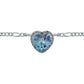 Pulsera Dije Corazon Del Mar Titanic Amor Amistad Plata 925