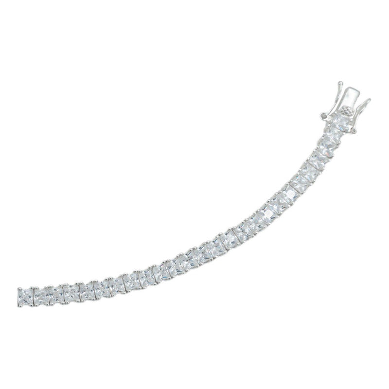 Pulsera De Tenis Zirconias Regalo Mujer Plata 925 4 Mm