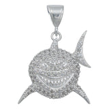 Dije Tiburon Zirconias Mar Oceano Hombre Regalo Plata 925