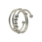 Anillo Ajustable Antiestres Movible Antiansiedad Plata 925