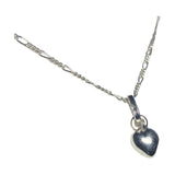 Collar Corazón Liso Chico Amor Amistad Regalo Plata 925