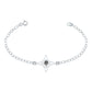 Pulsera Ajustable Nudo De Bruja Celta Zirconia Plata 925