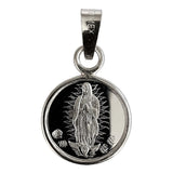 Dije Medalla Virgen De Guadalupe Mediana Plata Pura Ley 999