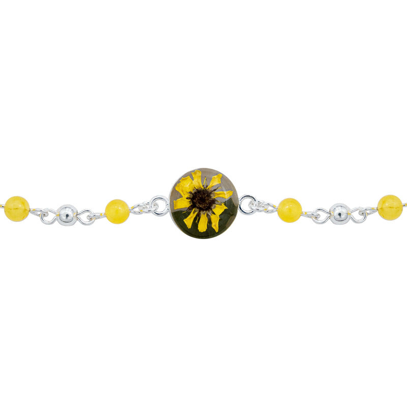 Pulsera Encapsulado Amor Girasol Shrek Regalo Mujer Plata925