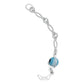 Pulsera Ajustable Grande Nudo De Bruja Ojo Turco Plata 925