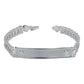 Pulsera Rolo Hombre Esclava Placa Plata Solida Ley 925 8mm