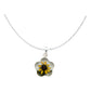 Mini Collar Girasol Encapsulado Amor Mujer Regalo Plata 925