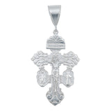 Dije Cruz Perdón Cristo San Benito Virgen Plata S925 6.1 Cm