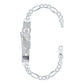 Esclava Pulsera San Judas Zirconia Figaro 3x1 Plata 925 5 Mm