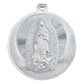 Dije Medalla Doble Vista San Judas Virgen Plata 925 2.9 Cm